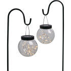Outdoor Expressions Hanging Glass Globe 30 In. H. Solar Stake Light (2-Pack) Image 1