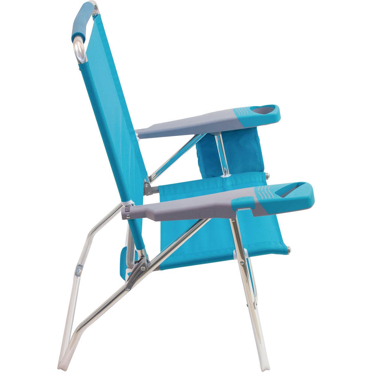 Rio Brands 4-Position Aluminum Folding Beach Chair with Insulated Pouch Image 5
