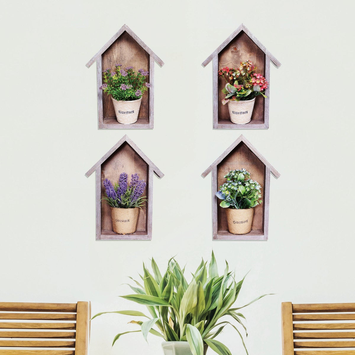 Alpine 3.1 In. W. x 10.25 In. H. x 7.7 In. L. Wood Framed Wall Sculpture Image 2