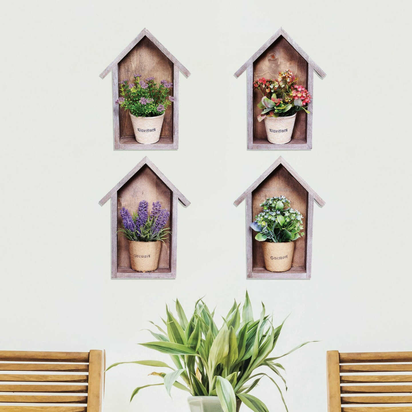 Alpine 3.1 In. W. x 10.25 In. H. x 7.7 In. L. Wood Framed Wall Sculpture Image 2