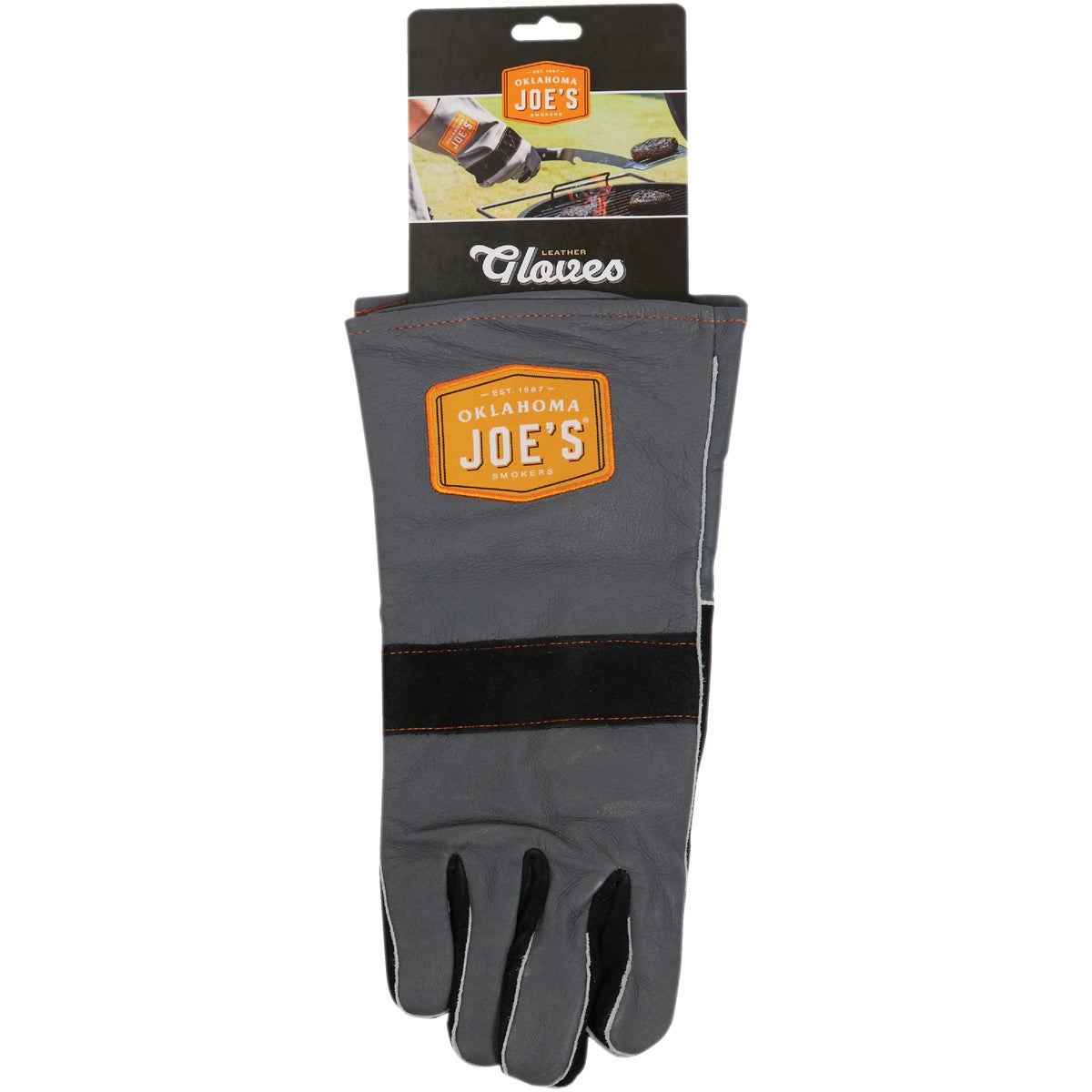 Oklahoma Joe's One Size Leather Smoking Gloves Image 2