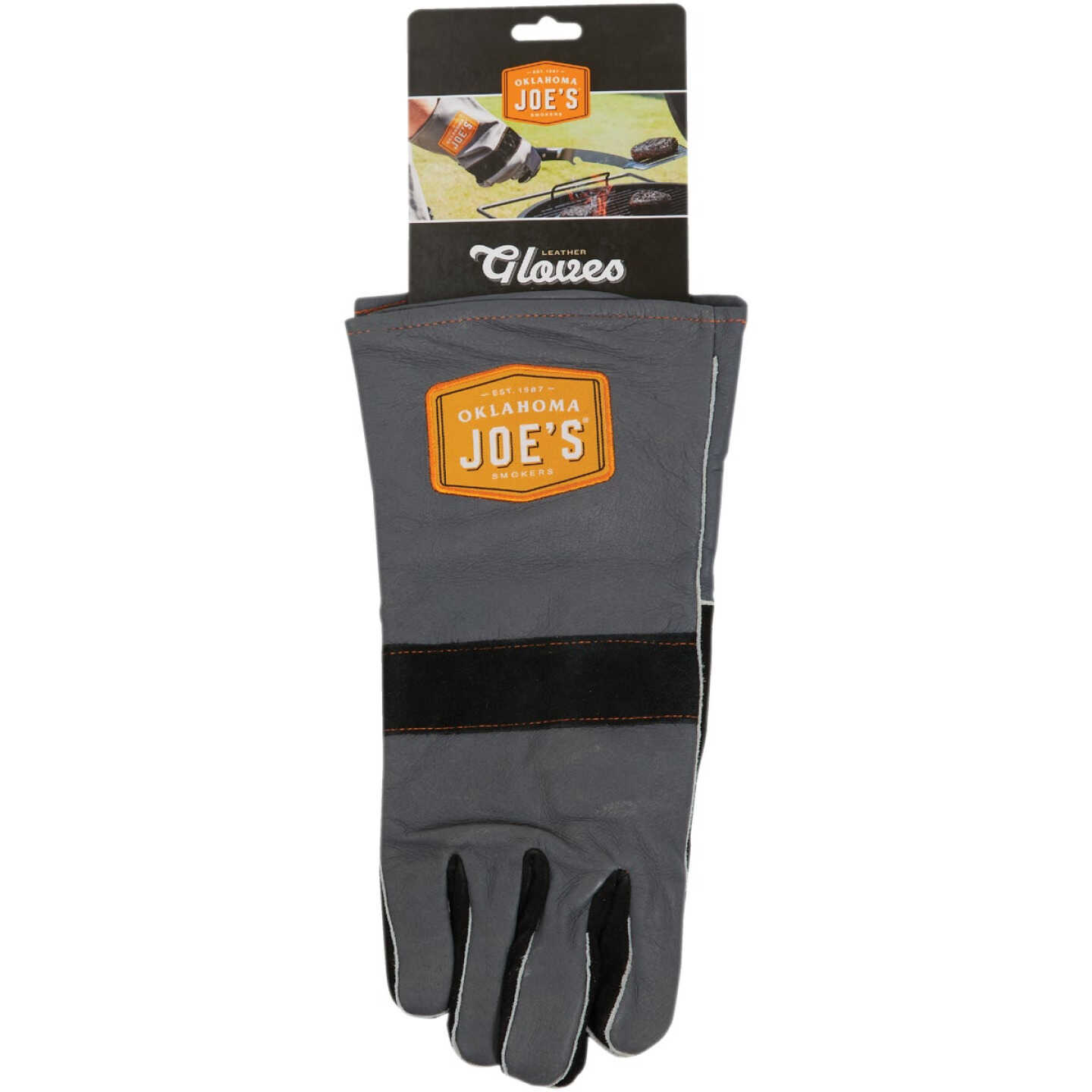 Oklahoma Joe's One Size Leather Smoking Gloves Image 2