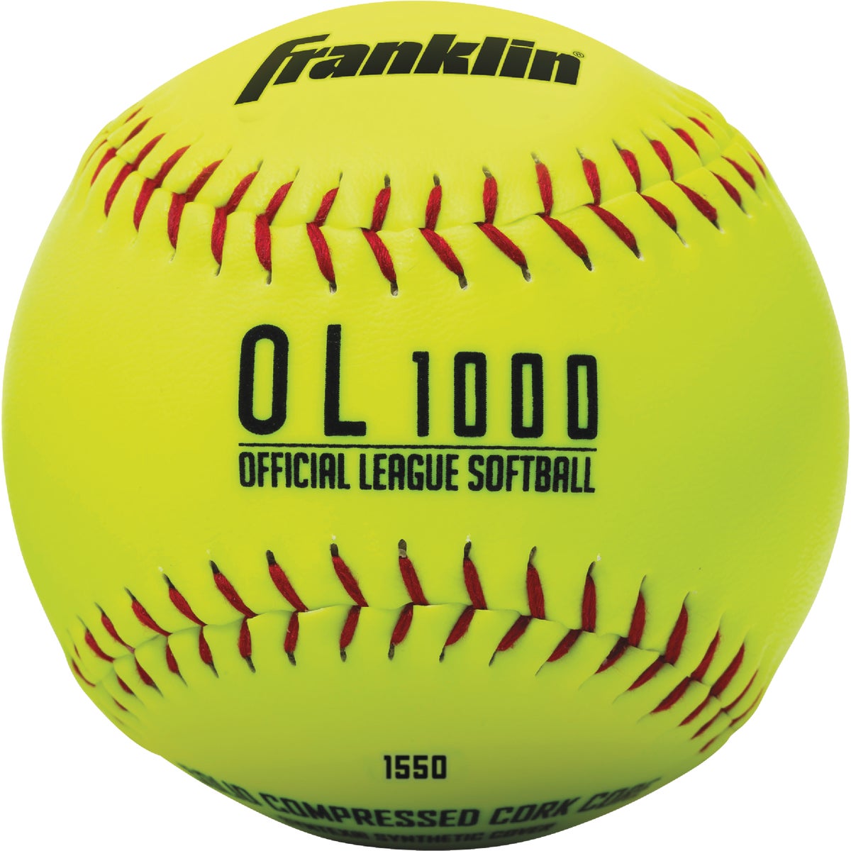 Franklin White Synthetic Softball Image 2