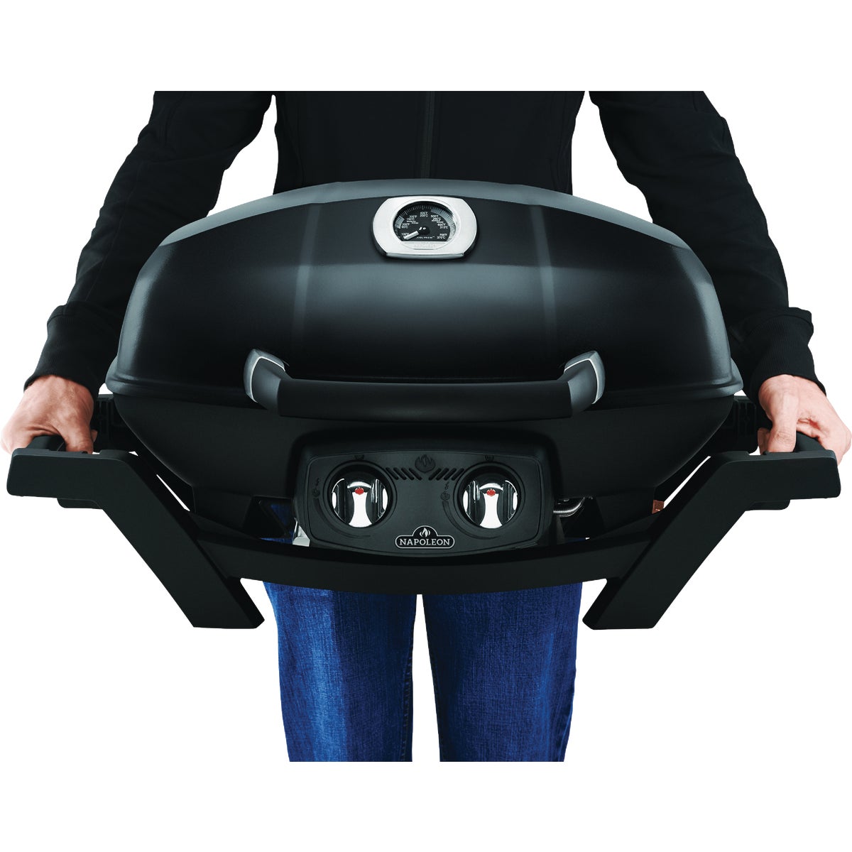 Napoleon TravelQ PRO285 Portable Natural Gas Grill, Black Image 4