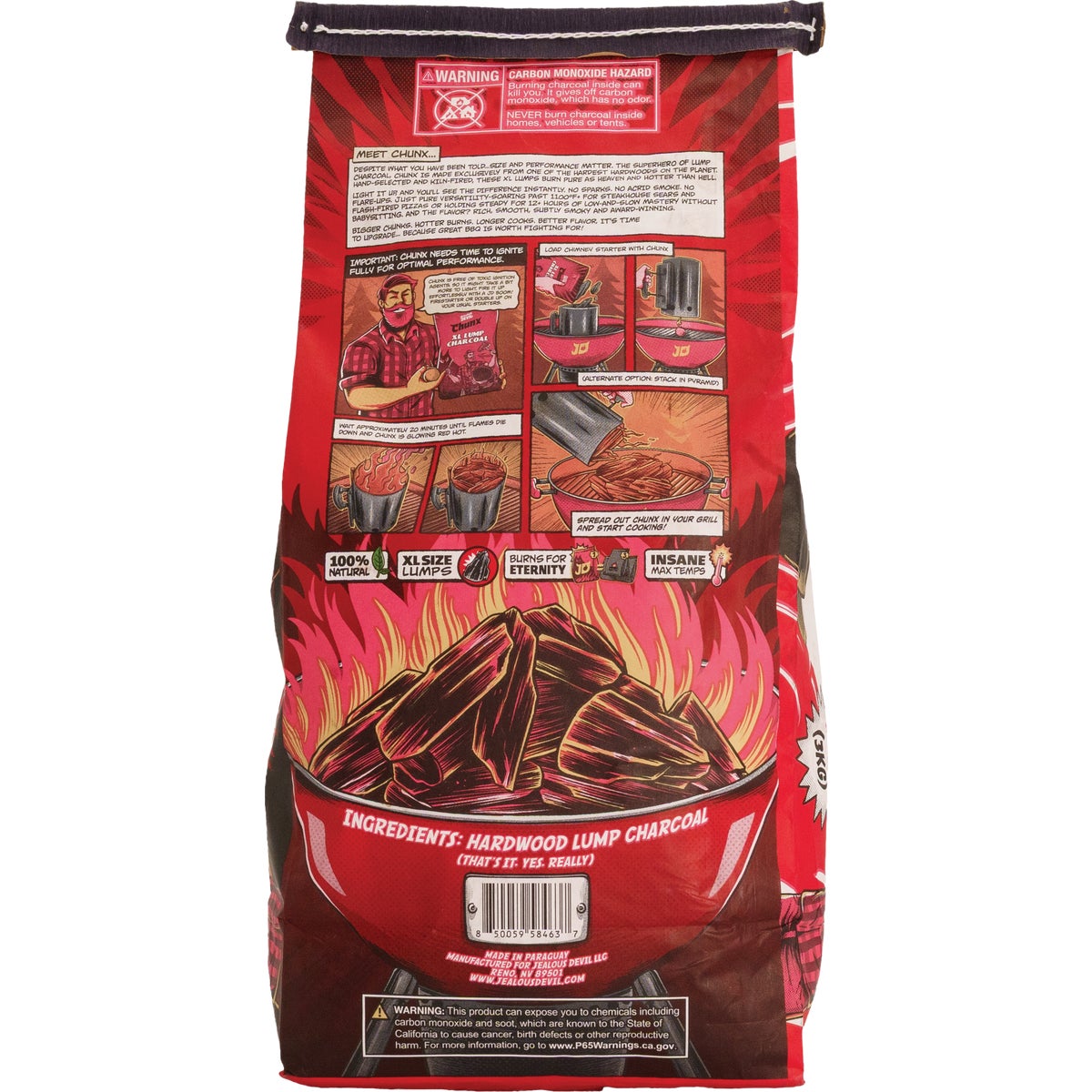 Jealous Devil Chunx 6.6 Lb. XL Hardwood Lump Charcoal Image 2