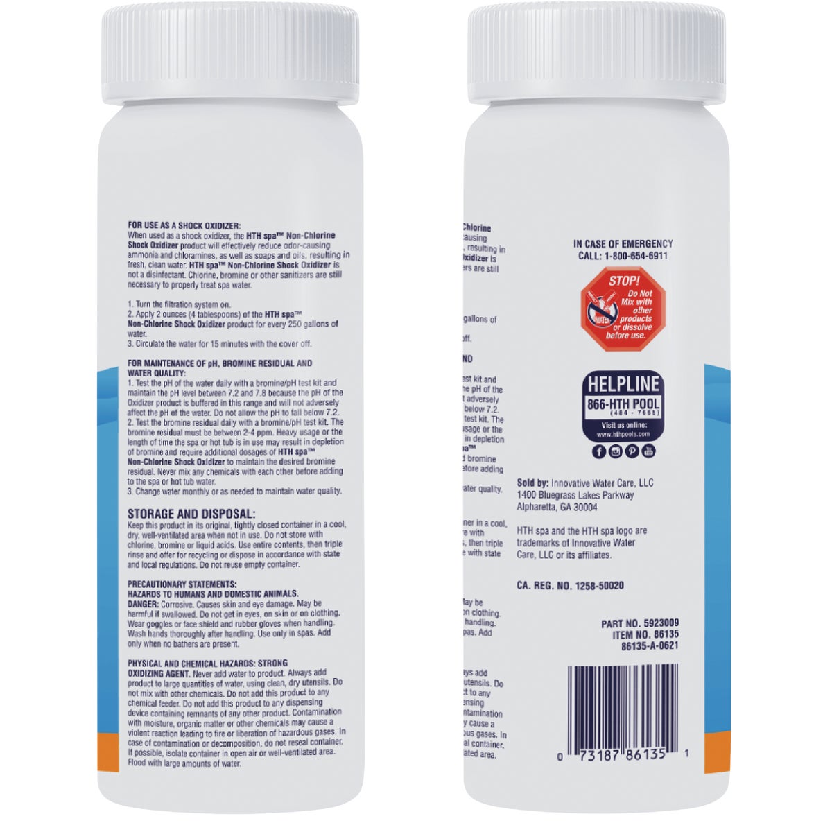 HTH Spa Care pH Up 2.5 Lb. pH Increaser Crystal Image 2