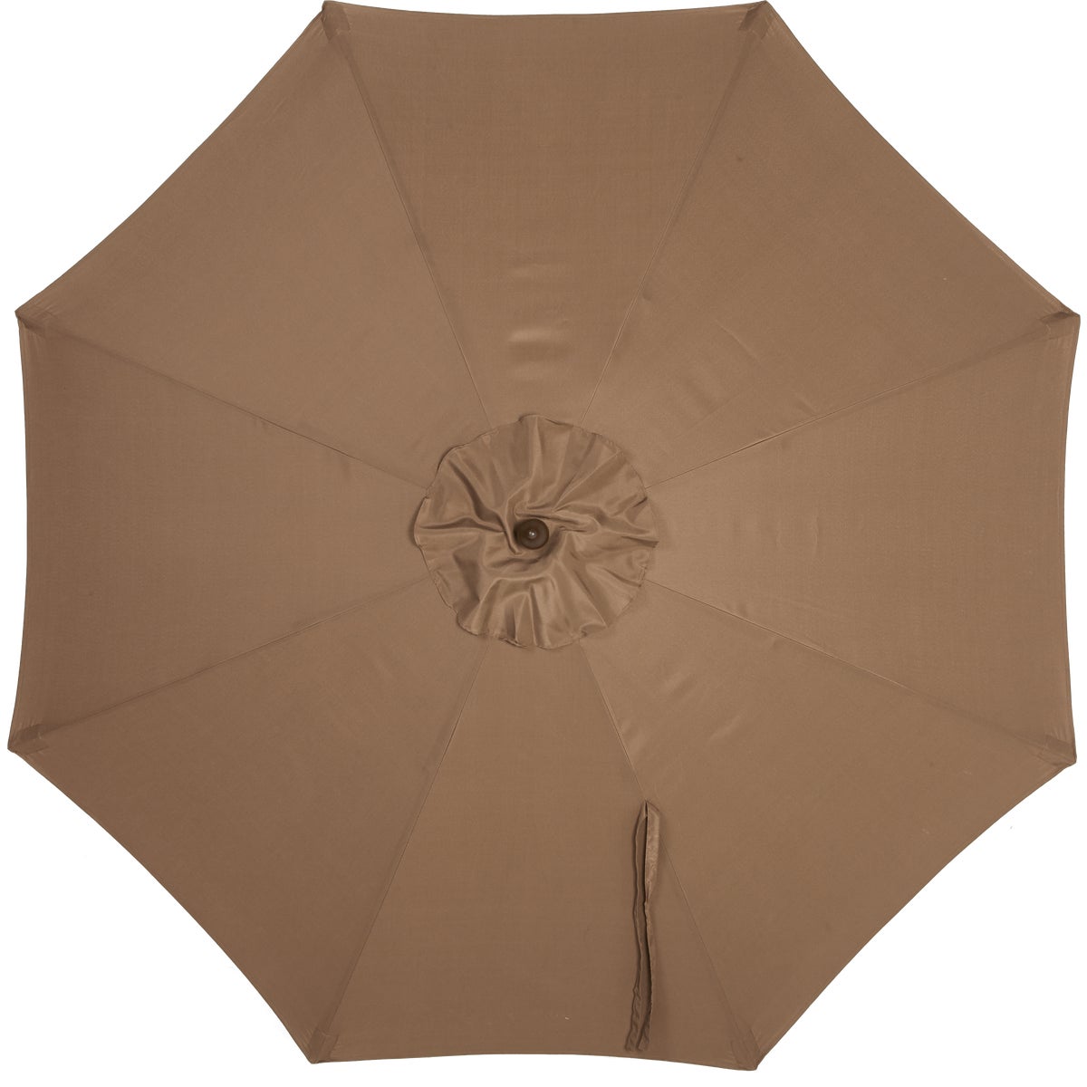 Outdoor Expressions 7.5 Ft. Pulley Brown Market Patio Umbrella with Chrome Plated Hardware Image 3