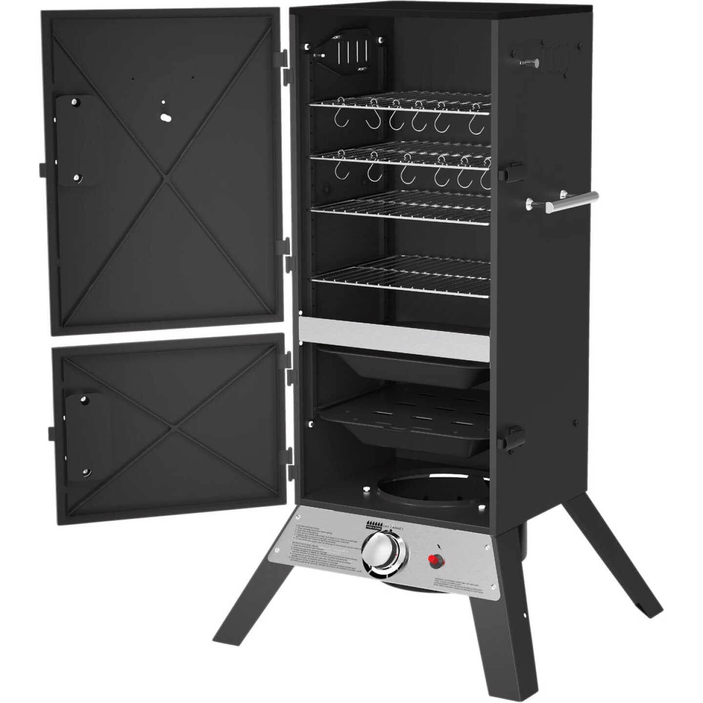 GrillPro 15,000 BTU LP Gas Vertical Propane Smoker Image 4
