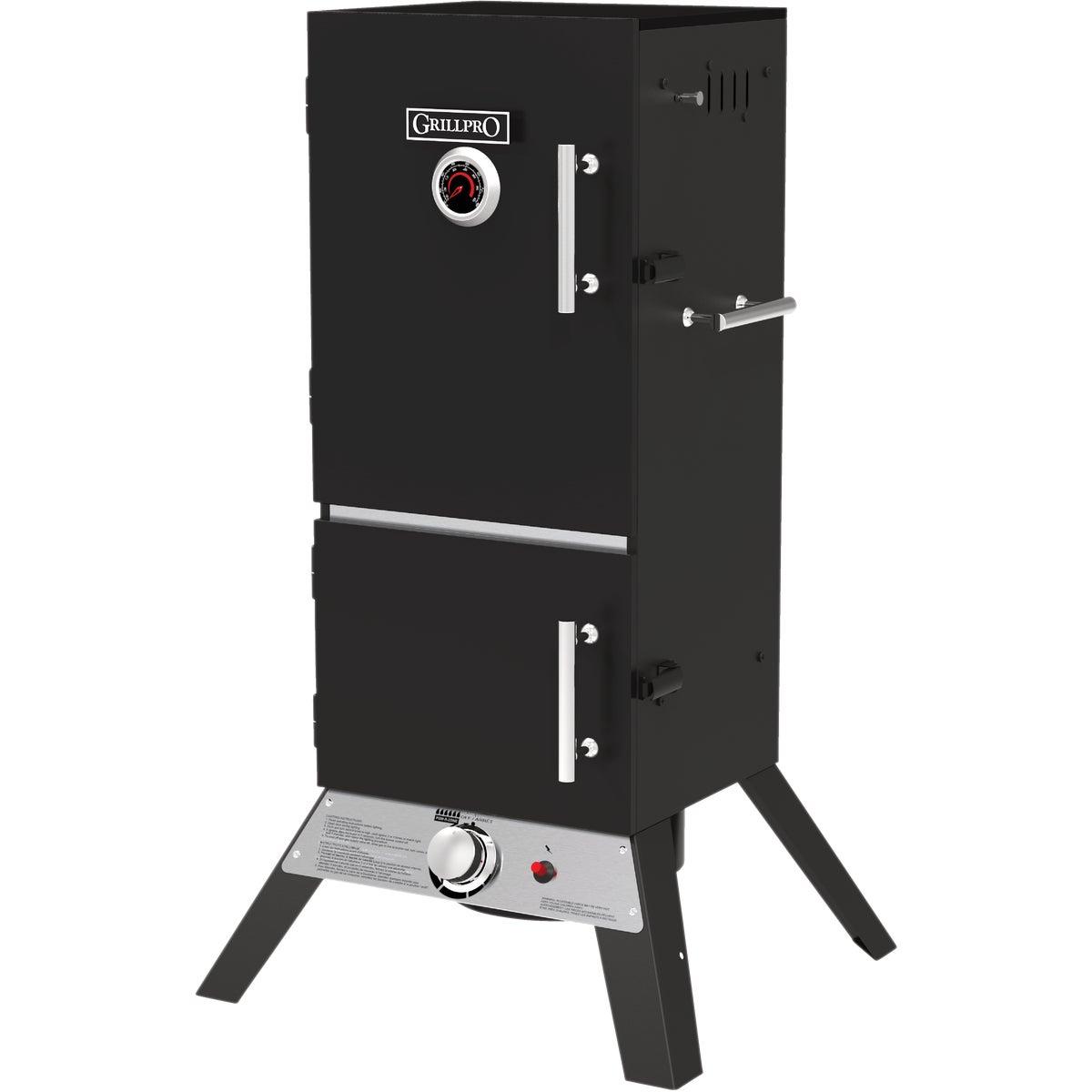 GrillPro 15,000 BTU LP Gas Vertical Propane Smoker Image 2