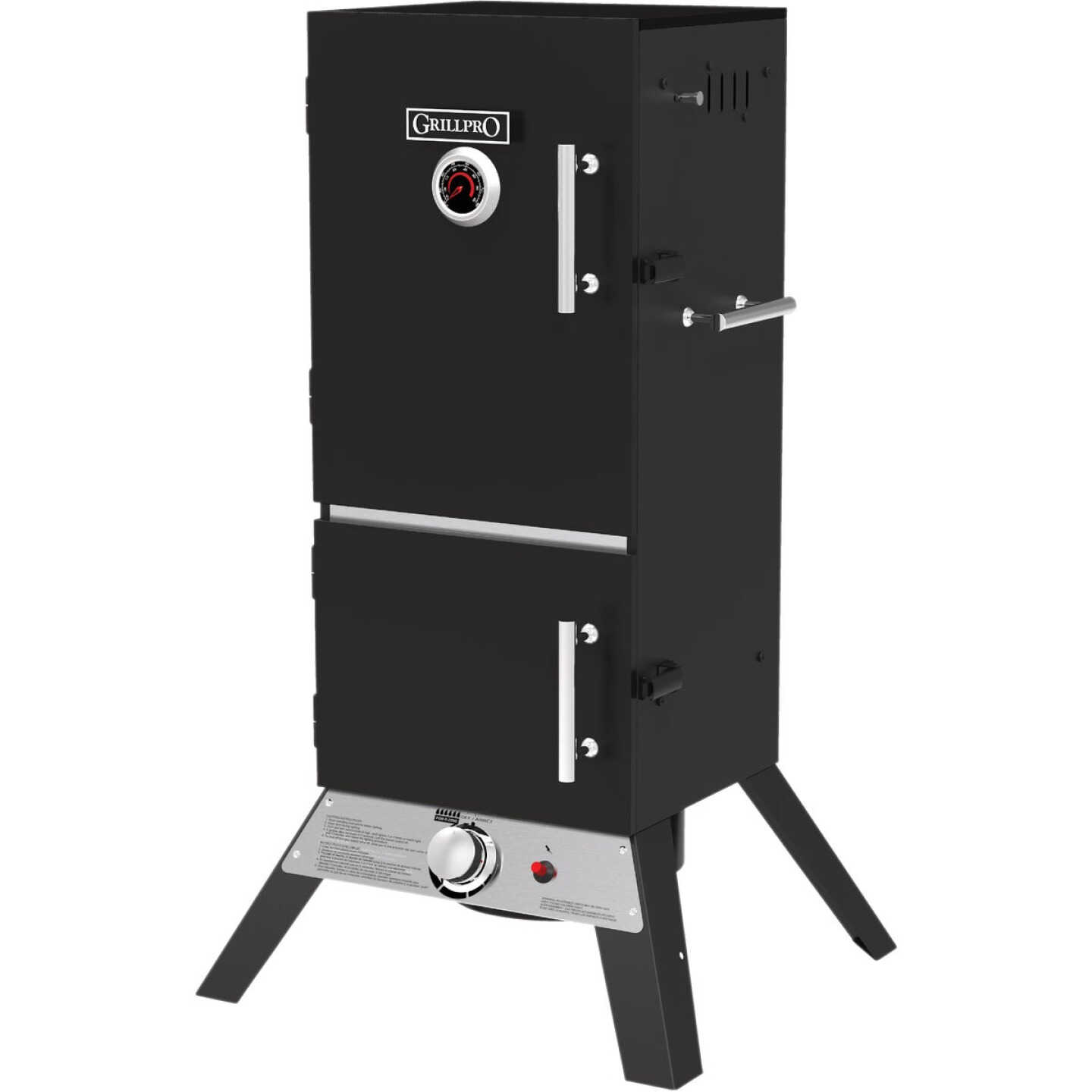 GrillPro 15,000 BTU LP Gas Vertical Propane Smoker Image 2