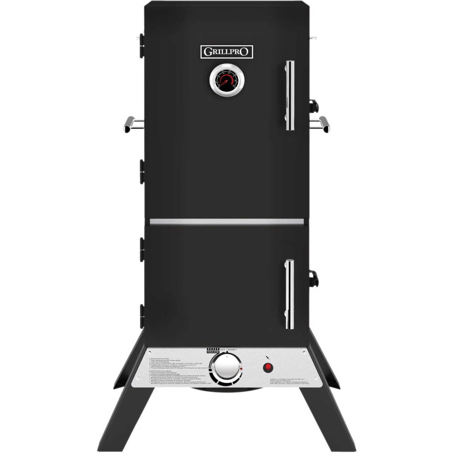 GrillPro 15,000 BTU LP Gas Vertical Propane Smoker Image 1