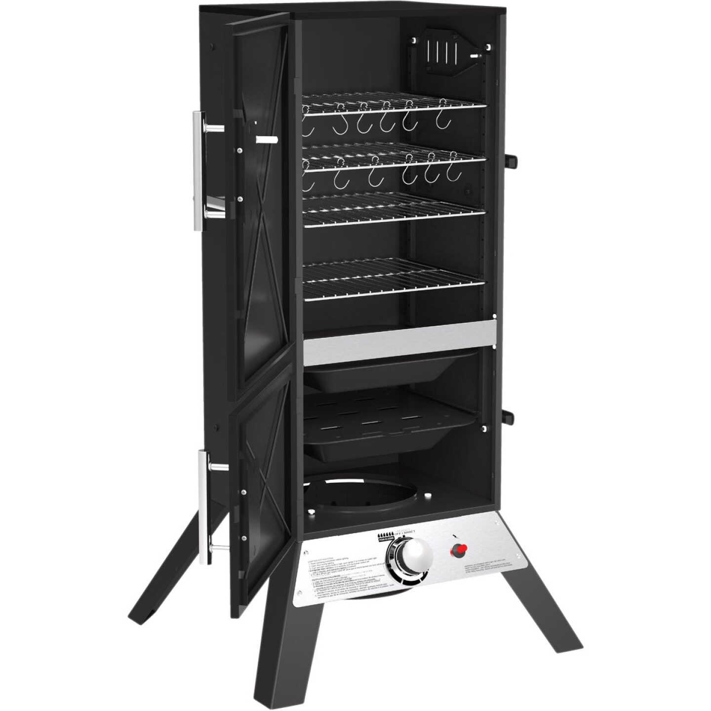 GrillPro 15,000 BTU LP Gas Vertical Propane Smoker Image 3