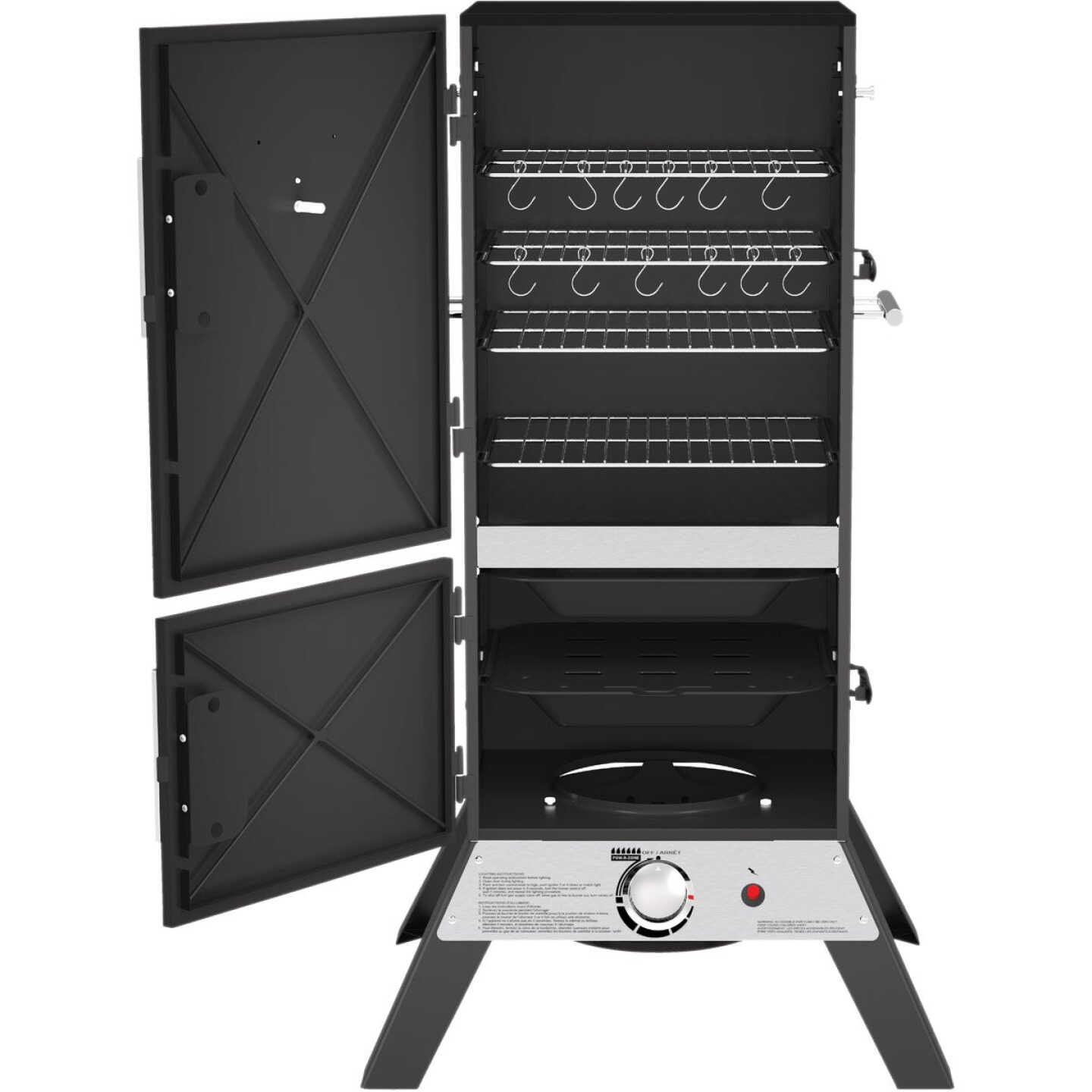 GrillPro 15,000 BTU LP Gas Vertical Propane Smoker Image 6