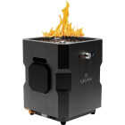 Ukiah Tailgater II 17 In. Black Square Gas Fire Pit with Beat to Music Technology Image 10