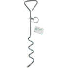 Smart Savers 15.75 In. Corkscrew Iron Dog Tie-Out Stake Image 1