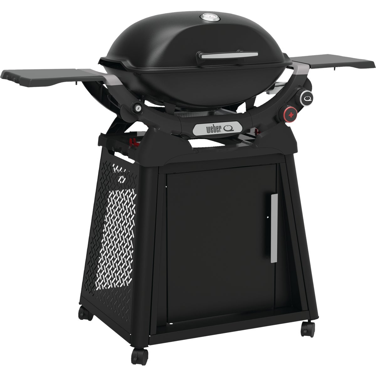 Weber Q2800N+ 320 Sq. In. LP Gas Portable Grill with Cart, Black