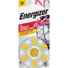 Energizer Size 10 Yellow Tab Hearing Aid Batteries (6-Pack) Image 1