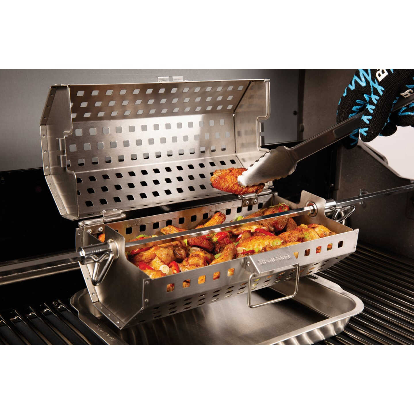 Broil King Stainless Steel Rotisserie Tumble Basket Image 2