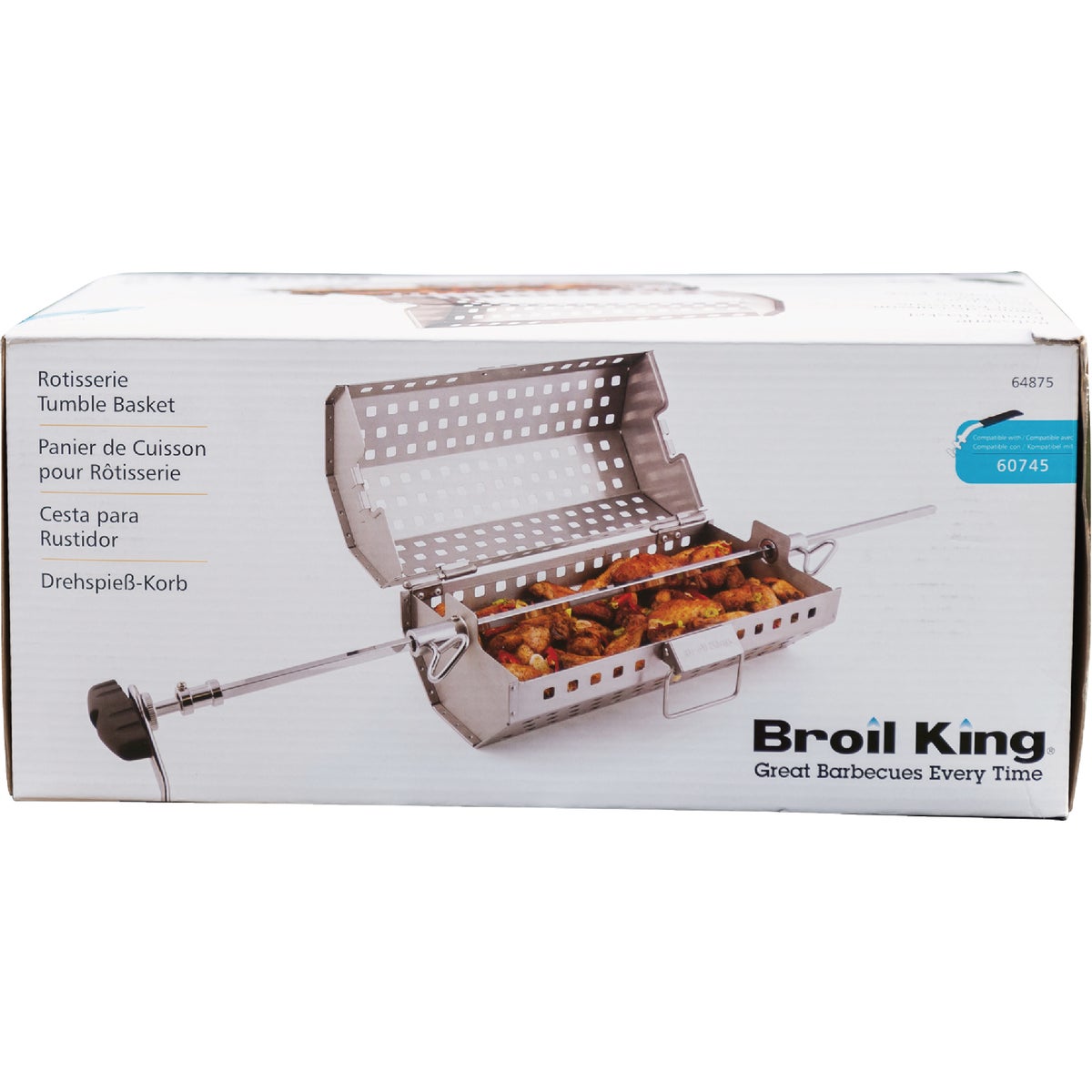 Broil King Stainless Steel Rotisserie Tumble Basket Image 1