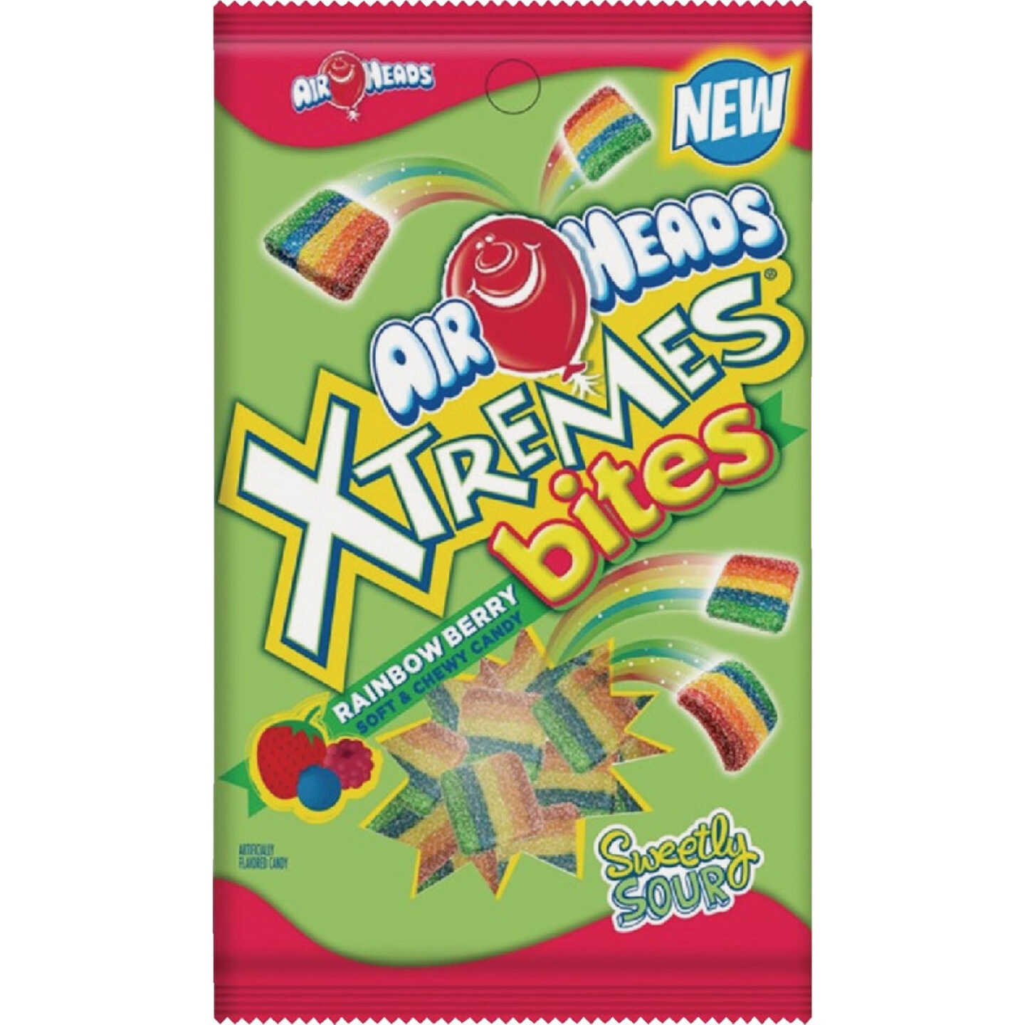 Air Heads Xtremes Bites 6 Oz. Rainbow Berry Candy Image 1