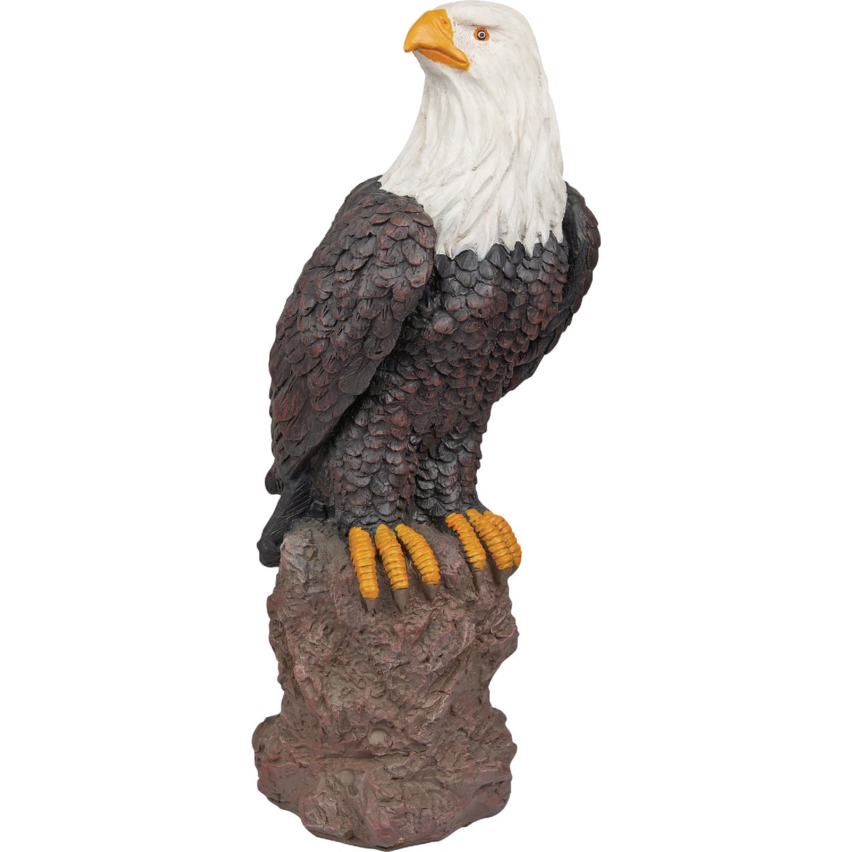 Alpine 27 In. Eagle on Rocks Garden Statue