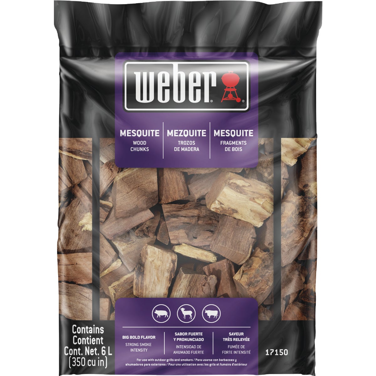 Weber 350 Cu. In. Mesquite Wood Chunks