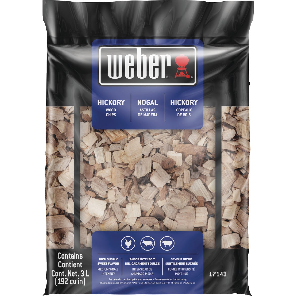 Weber 192 Cu. In. Hickory Wood Chips
