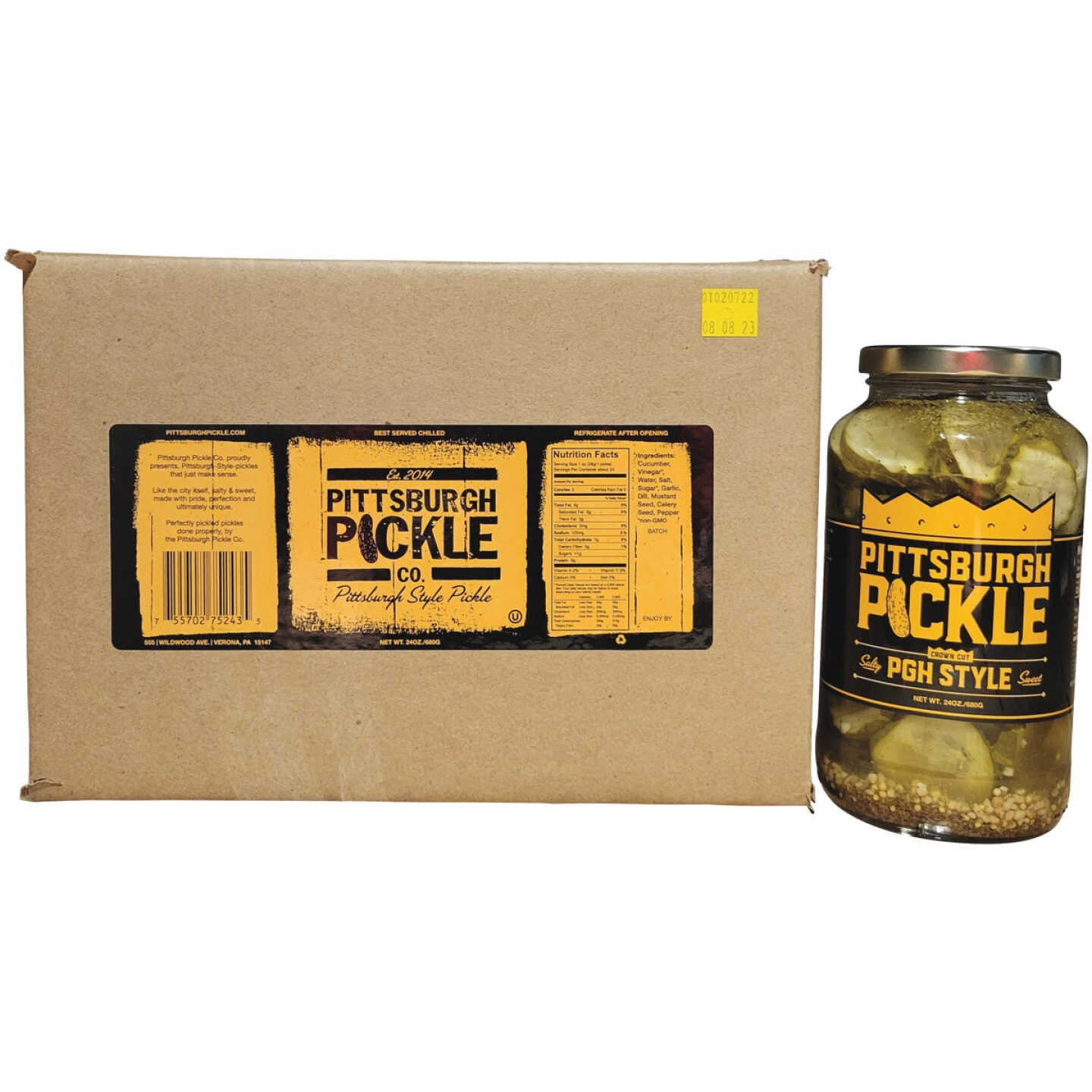 Pittsburgh Pickle Company PGH Style 24 Oz. Pickle Chips Image 2
