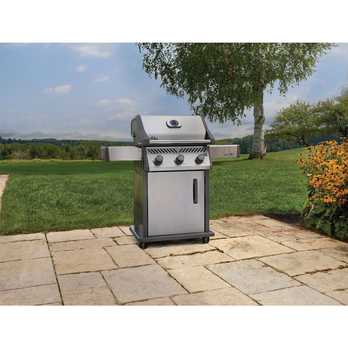 Napoleon Rogue 425 3-Burner Natural Gas Grill, Stainless Steel Image 2