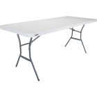 Lifetime 6 Ft. x 30 In. White Granite Light Commercial Grade Folding Table Image 1