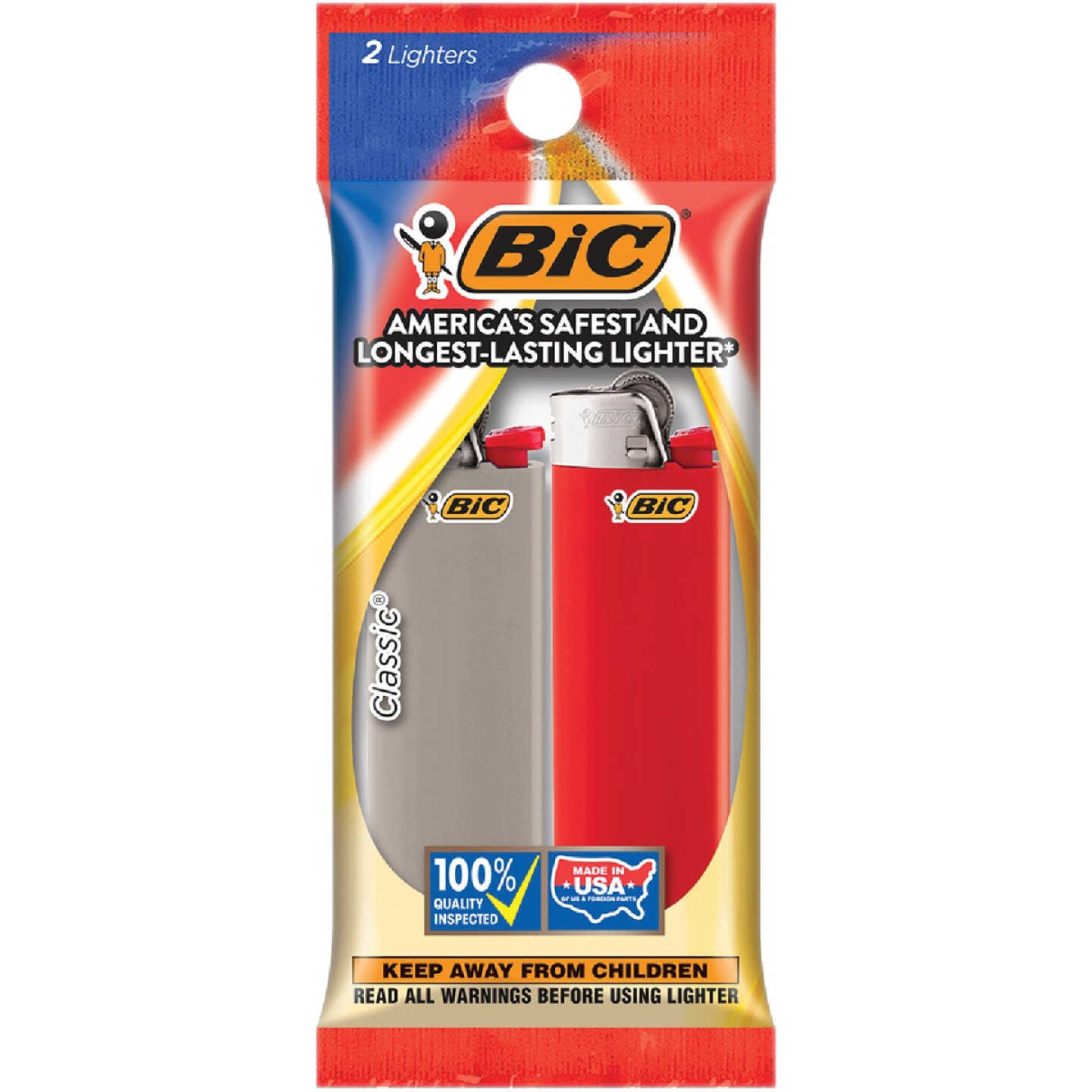BIC Pocket Lighter Clip Strip, (2-Pack) Image 1