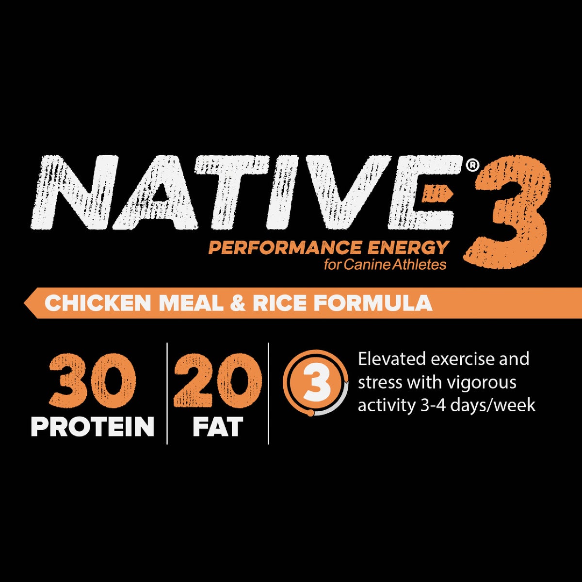 Native Level 3 Performance Nutrition 40 Lb. Dry Dog Food Image 3