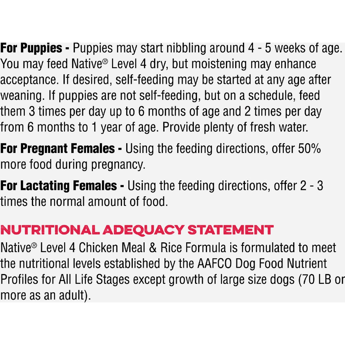 Native Level 4 Performance Nutrition 40 Lb. Dry Dog Food Image 5