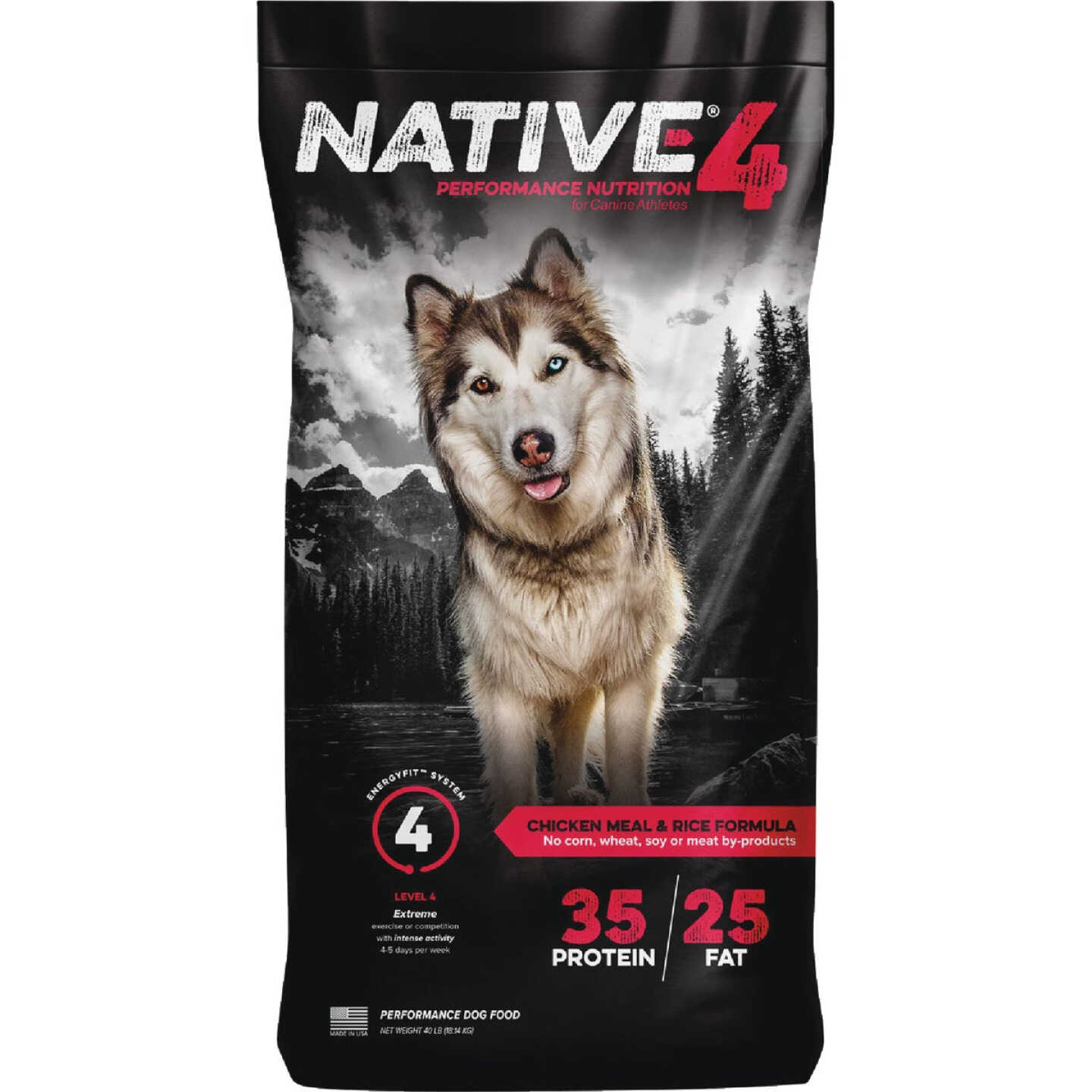 Native Level 4 Performance Nutrition 40 Lb. Dry Dog Food Image 1
