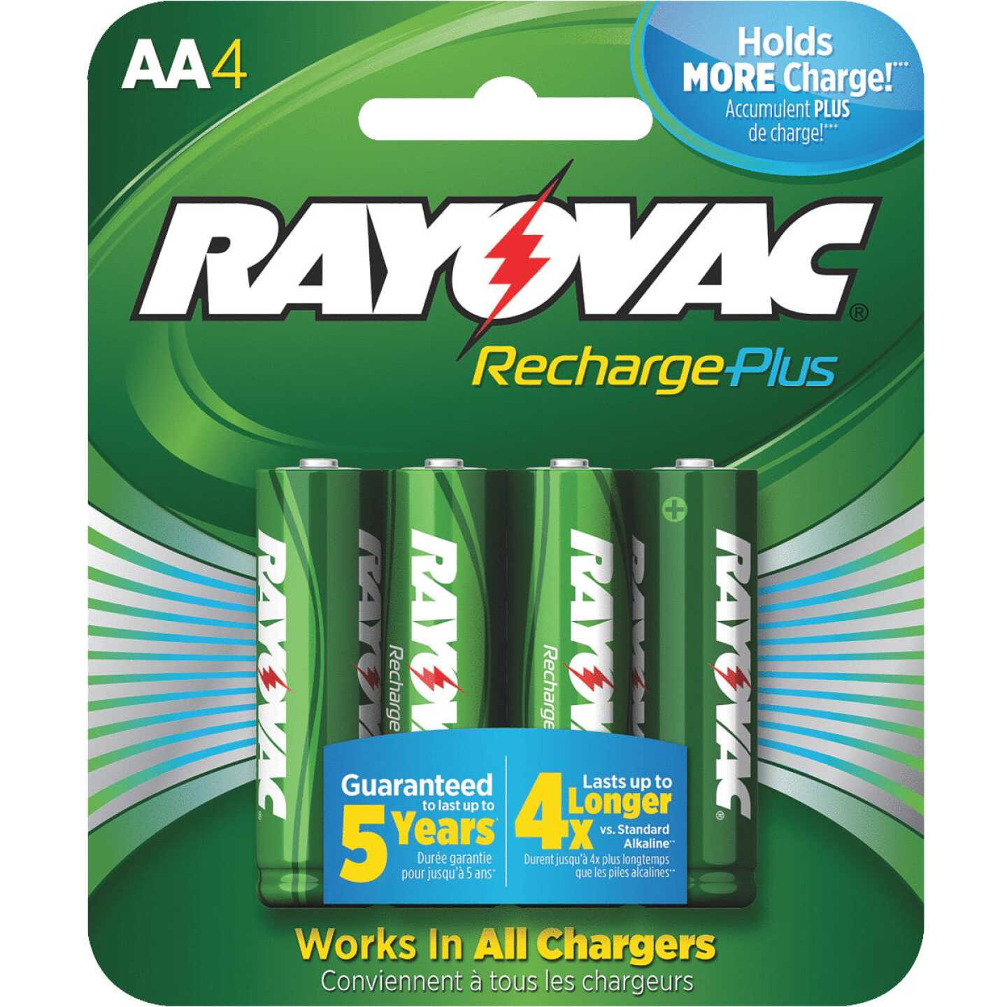 4PK AA RECHARGE BATTERY Image 1