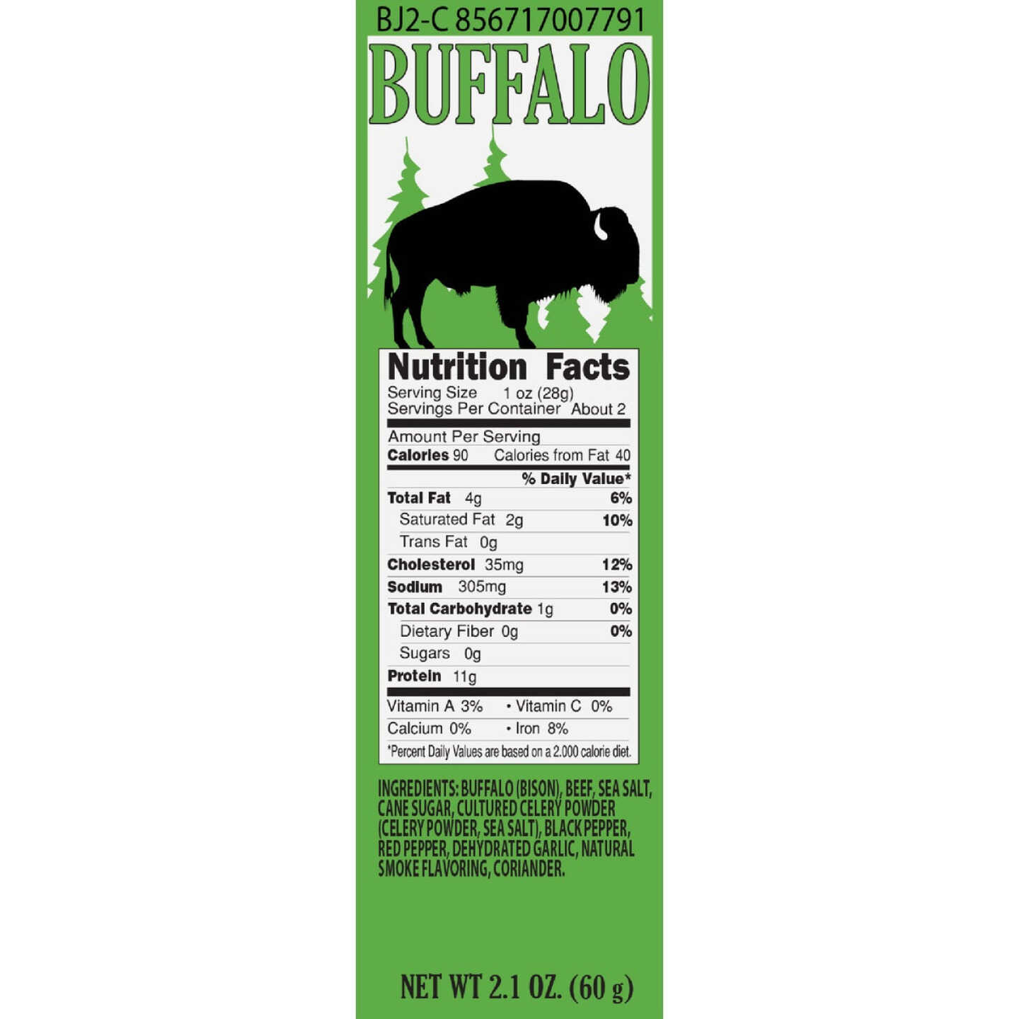 Pearson Ranch Jerky 2.1 Oz. All-Natural Buffalo Jerky Image 3