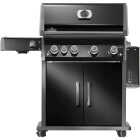 Napoleon Rogue Pro 525 4-Burner Natural Gas Grill with Infrared Side Burner, Black Image 4
