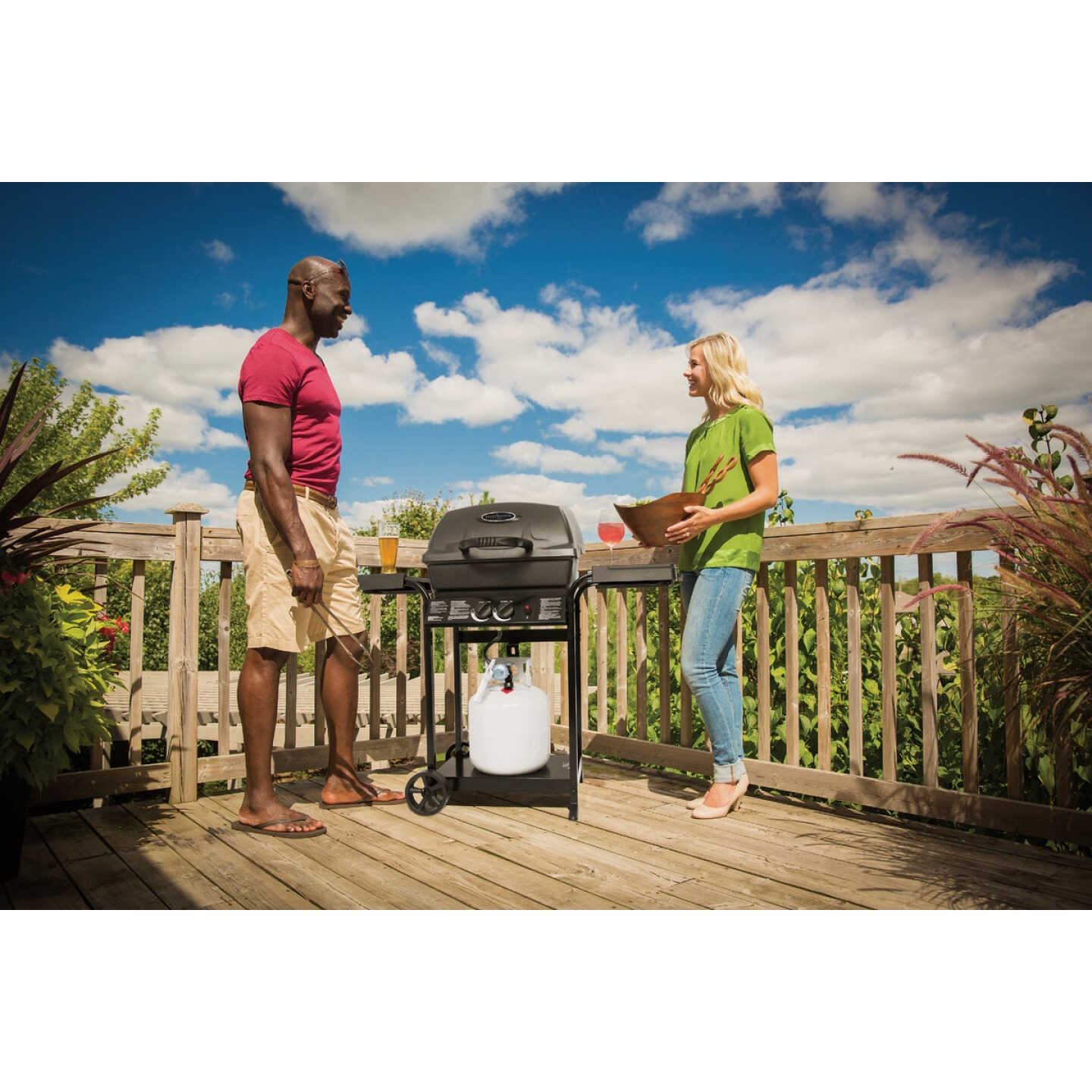 Huntington 2-Burner Black 25,000 BTU LP Gas Grill Image 3