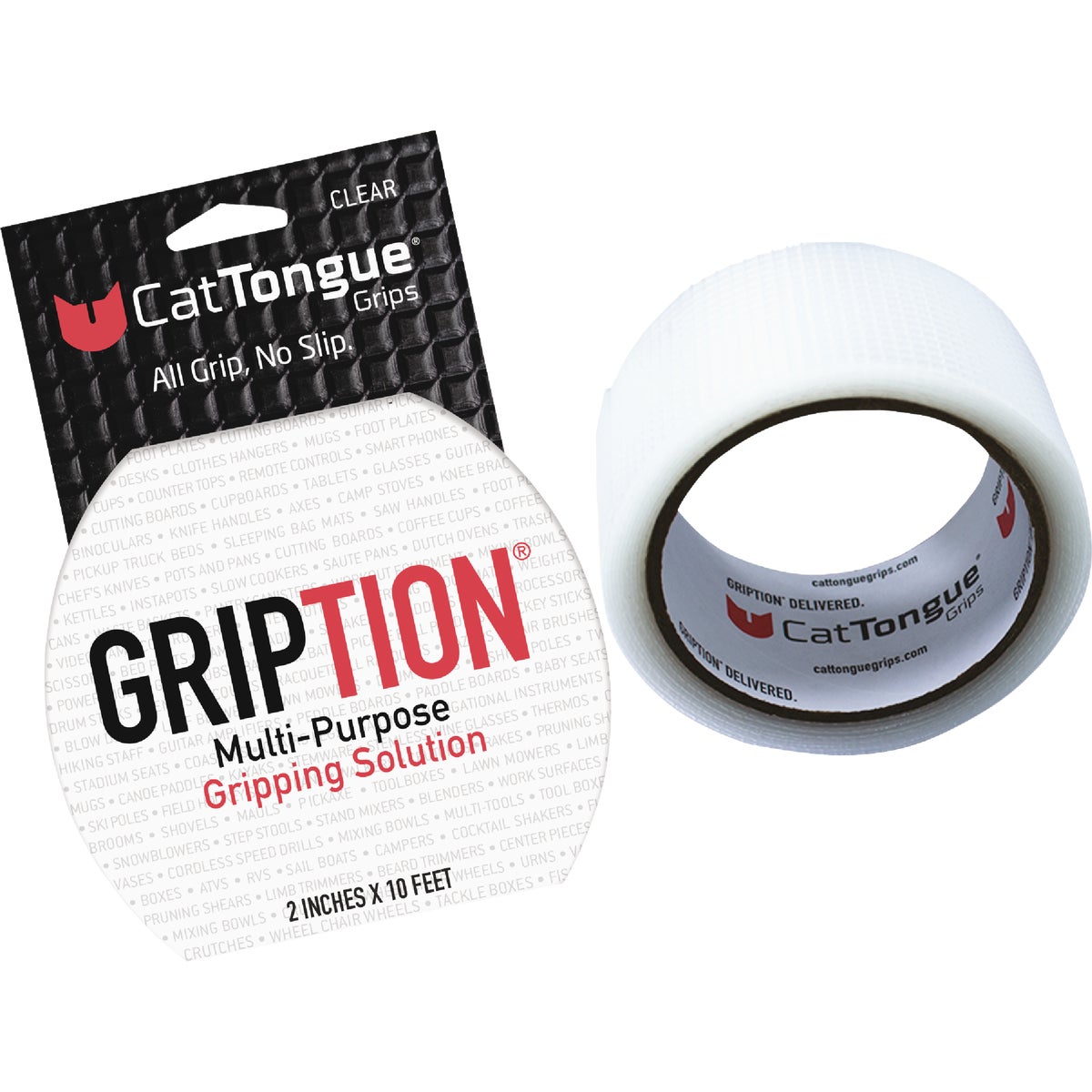 CatTongue Grips Gription 10 Ft. Clear Non-Abrasive Anti-Slip Roll