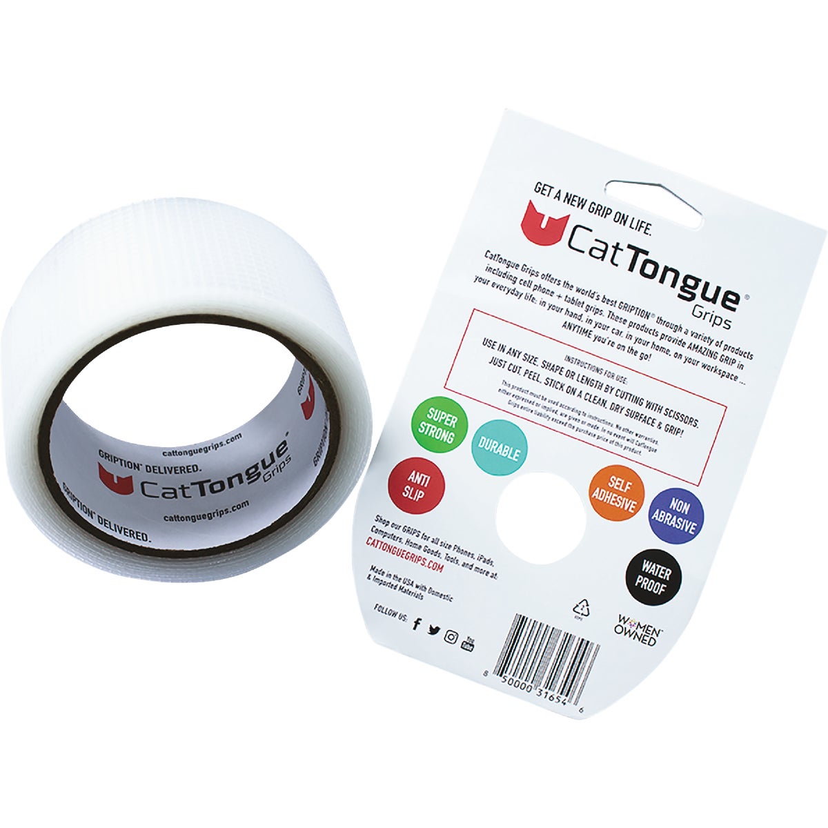 CatTongue Grips Gription 10 Ft. Clear Non-Abrasive Anti-Slip Roll Image 2