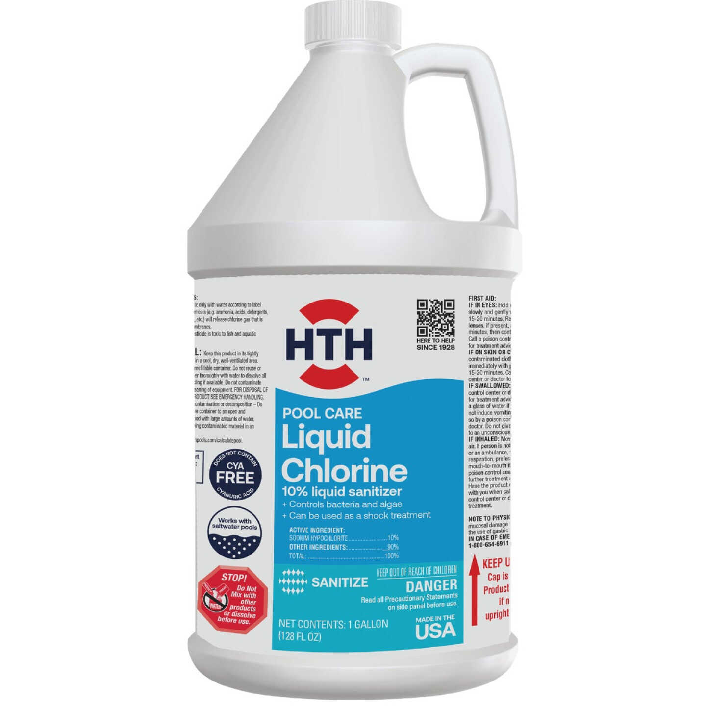 HTH Pool Care 1 Gal. Liquid Chlorine Image 1