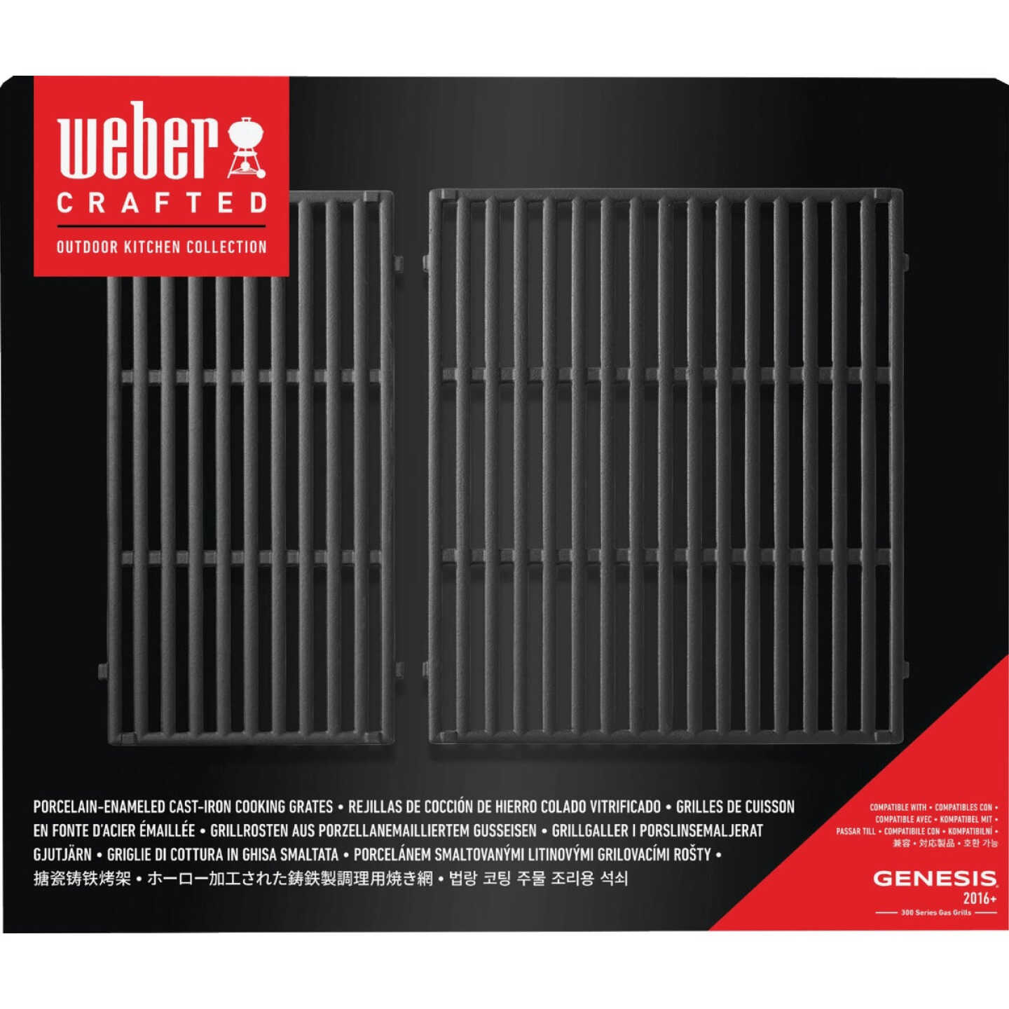 Weber Genesis 300 35.8 In. W. x 17 In. L. Porcelain Enamel Coated Cast Iron Grill Grate Image 2