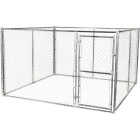 KennelMaster 10 Ft. W. x 6 Ft. H. x 10 Ft. L. Outdoor Galvanized Chain Link Kennel Image 1