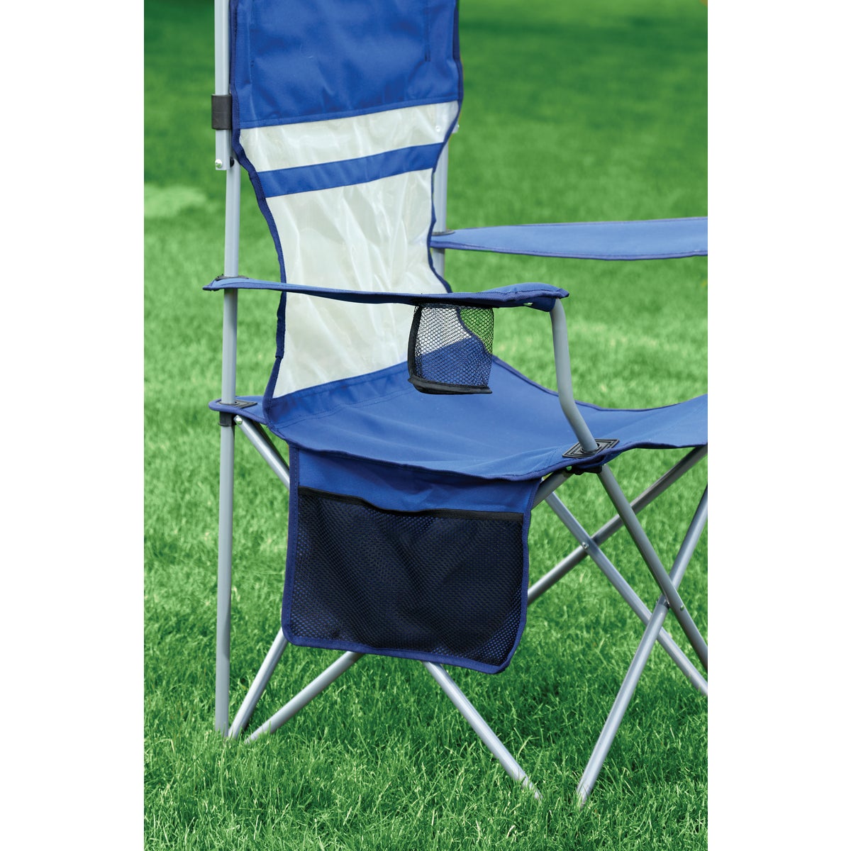 Outdoor Expressions Blue Polyester Omni-Directional Canopy Camp Chair Image 5