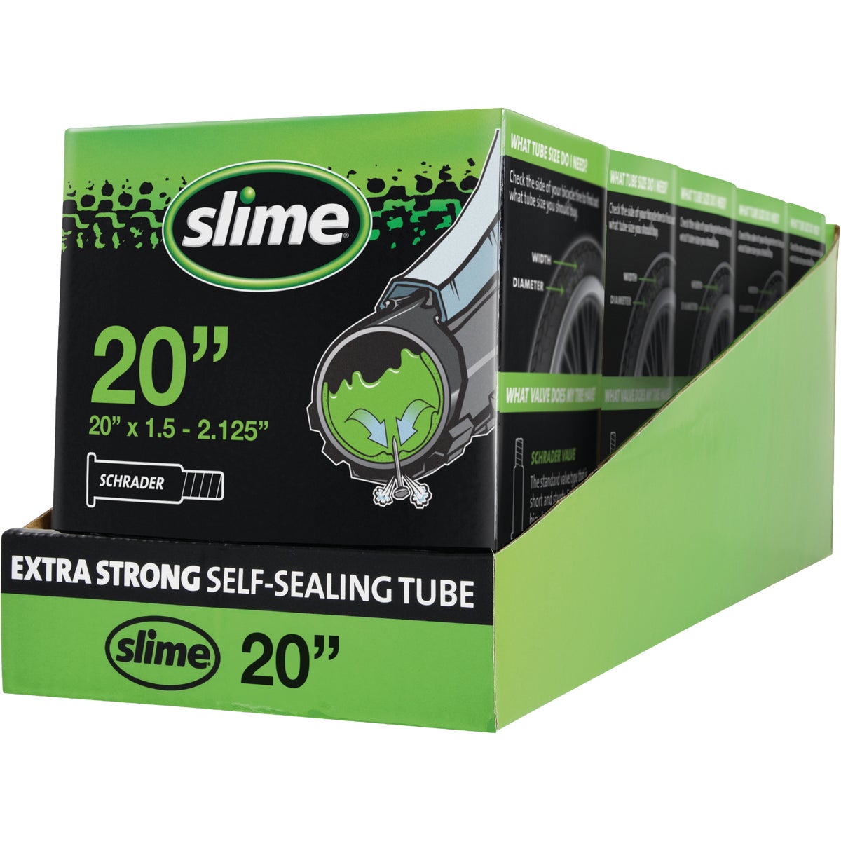Slime Pre-Filled 20 In. Self-Sealing Bicycle Tube Image 2