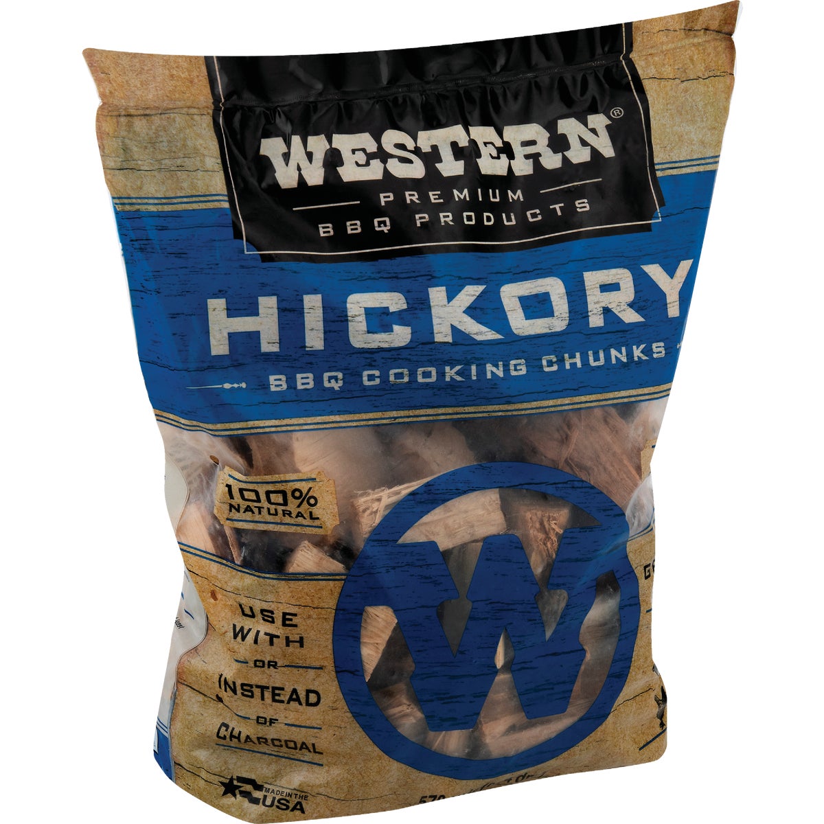 Western 500 Cu. In. Hickory Wood Smoking Chunks Image 3