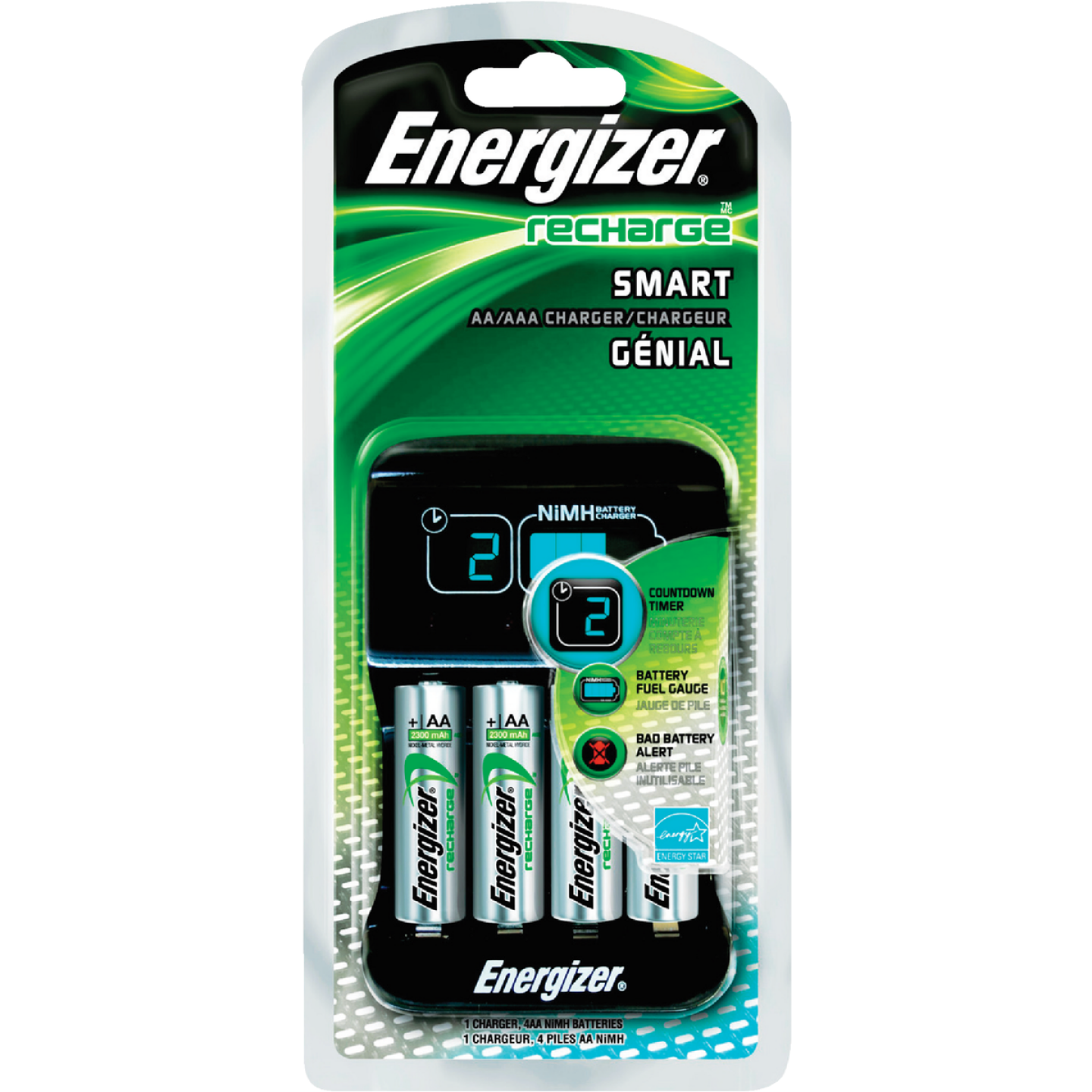 Energizer AA & AAA Rechargeable NiMH Battery Charger Image 2