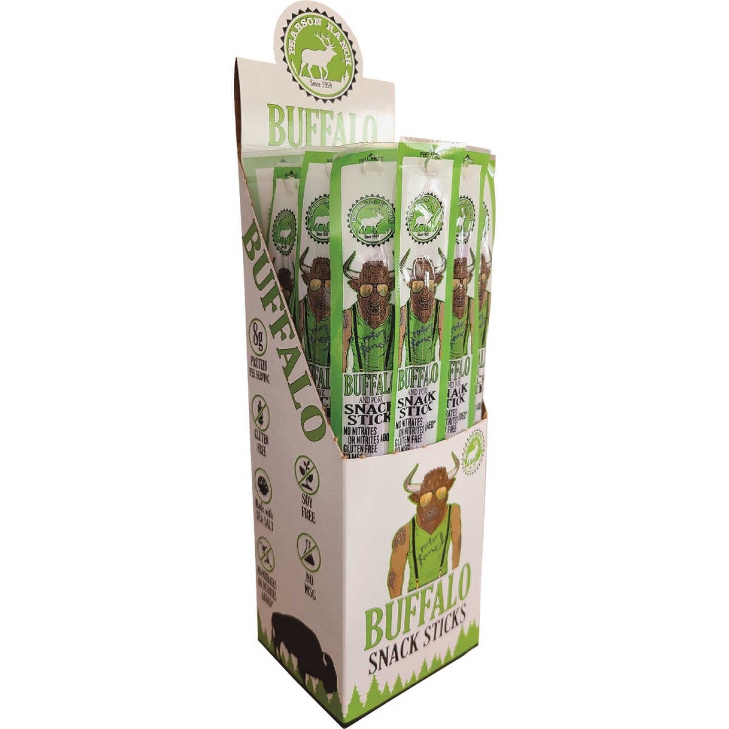 Pearson Ranch Jerky 1 Oz. Buffalo Snack Stick Image 4