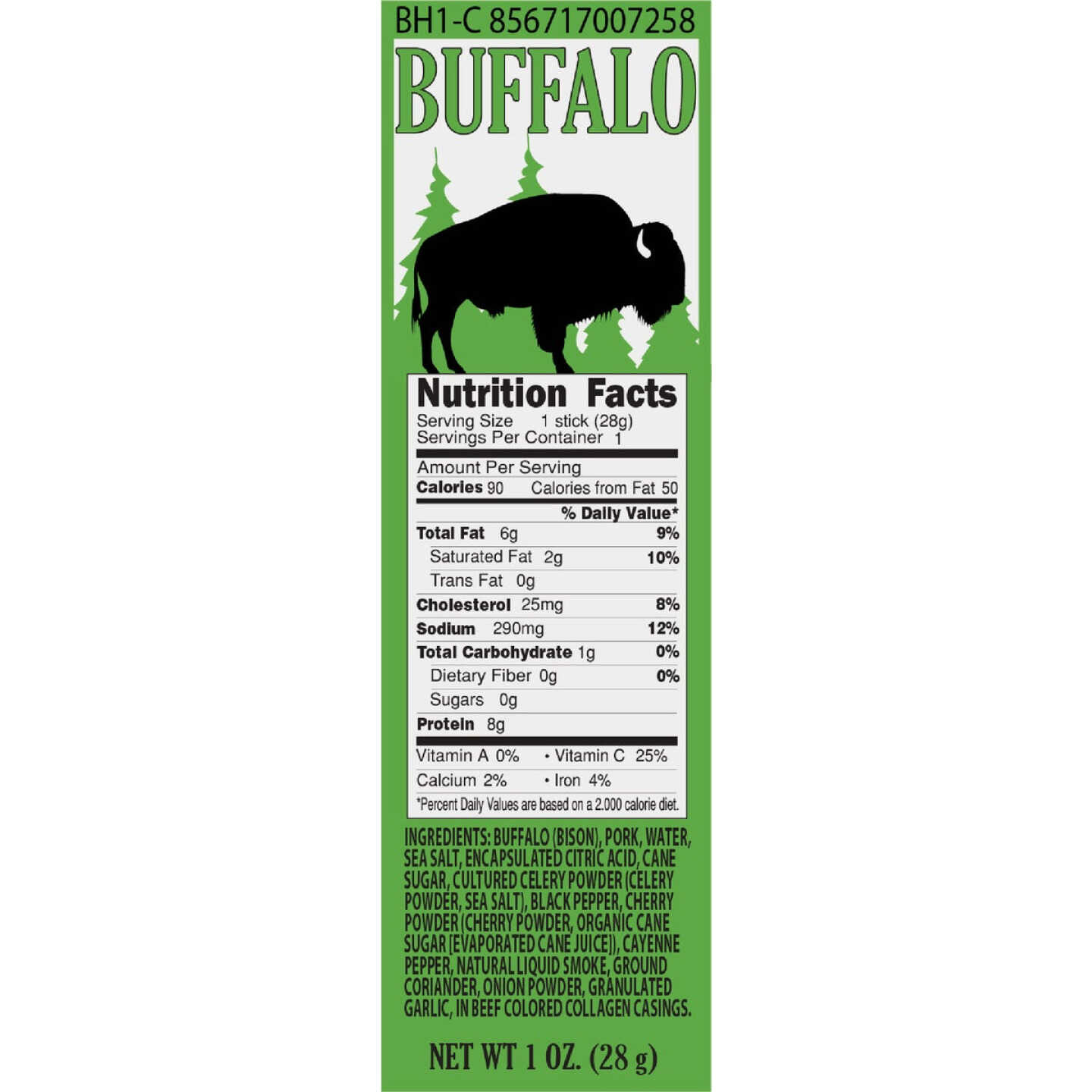 Pearson Ranch Jerky 1 Oz. Buffalo Snack Stick Image 5