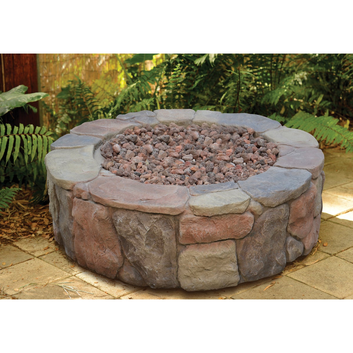 Bond Petra 36 In. Round Faux Stone Fire Pit Image 2